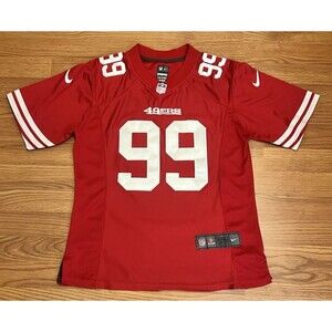 VTG Nike Aldon Smith #99 San Francisco 49ers Red Football Jersey Youth Size XL